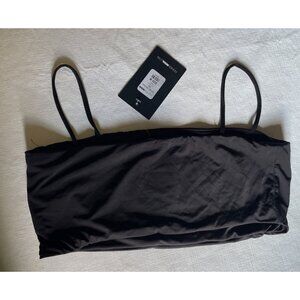 Fashion Nova Womens Black Bandage Crop Top Medium Bra